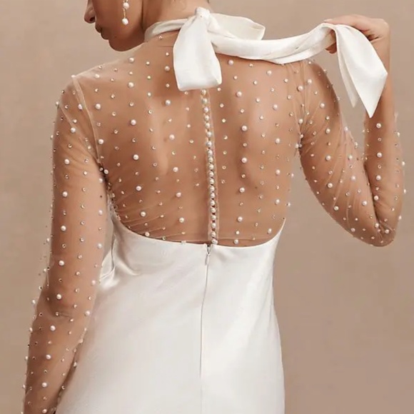 By Watters 'Rosehip' Beaded Body Suit in Nude (NWT) - Picture 4 of 11